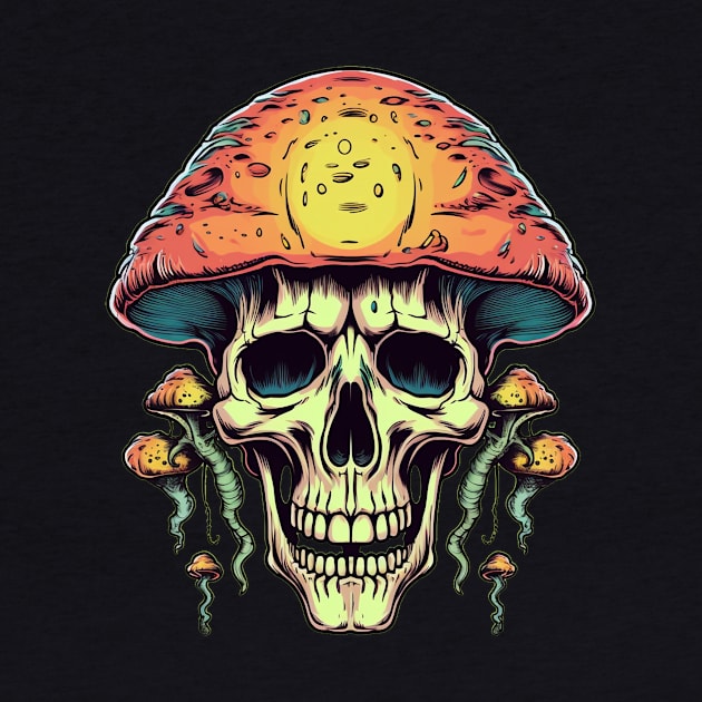 Enigmatic Euphoria Skull Mushroom by TOKEBI